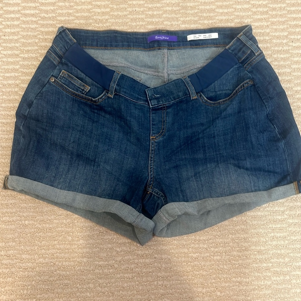 Seraphine Dark Blue Jean Shorts